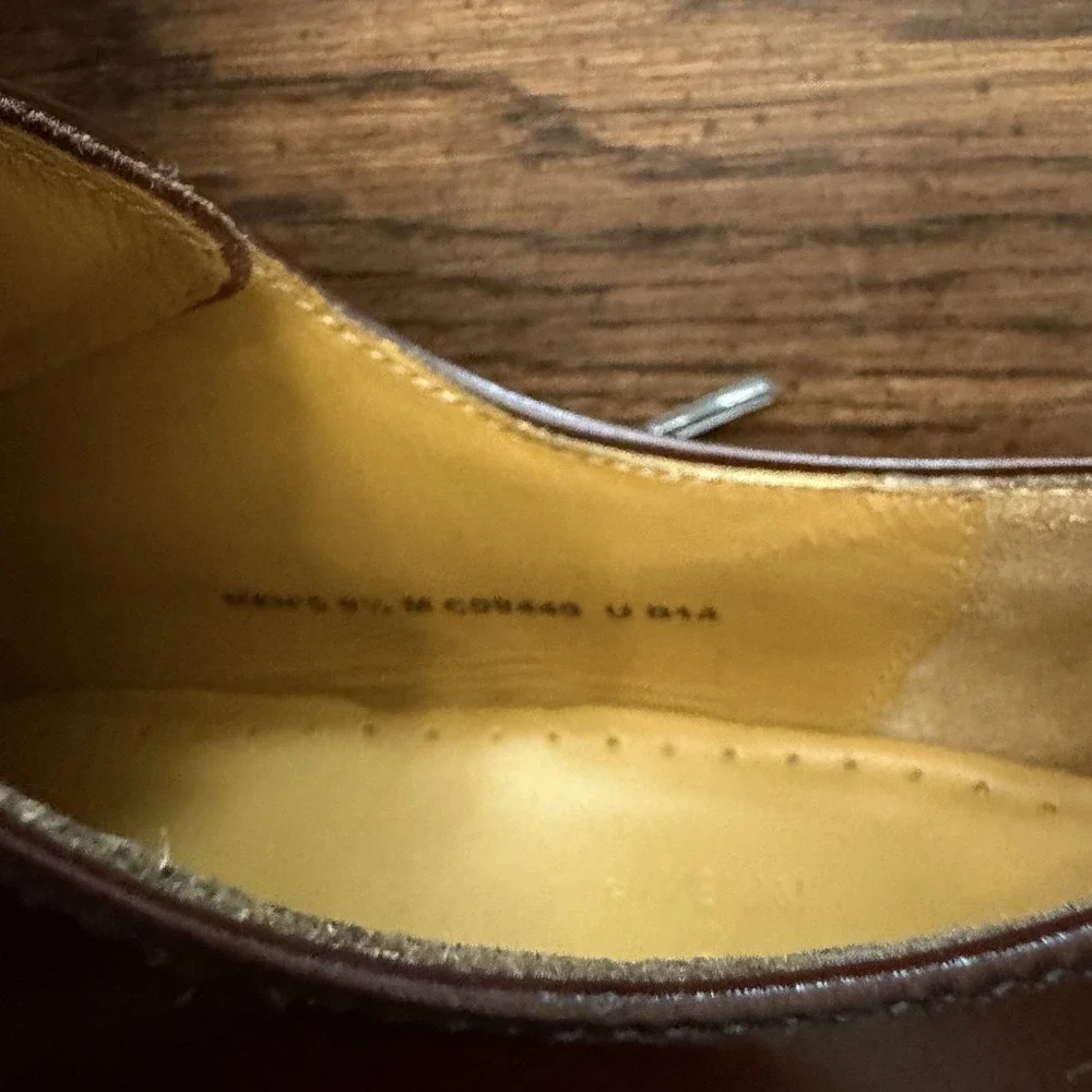 Cole Haan Men's Burgundy Cordovan Leather Split Toe Oxford Dress Shoe Size 9.5
